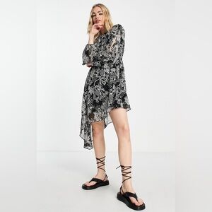 Topshop Asymmetric Minidress